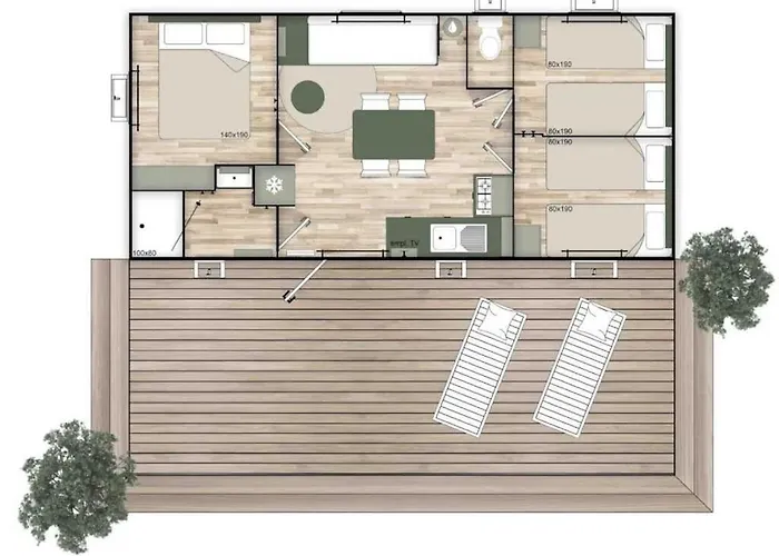 Zecamping 3 Anime Avec Club Enfant Toboggans Restaurant Et Piscine Campingplatz 3*